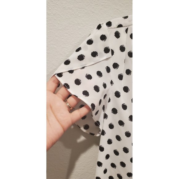 41HAWTHORN Polka Black Dot Blouse - Picture 3 of 4
